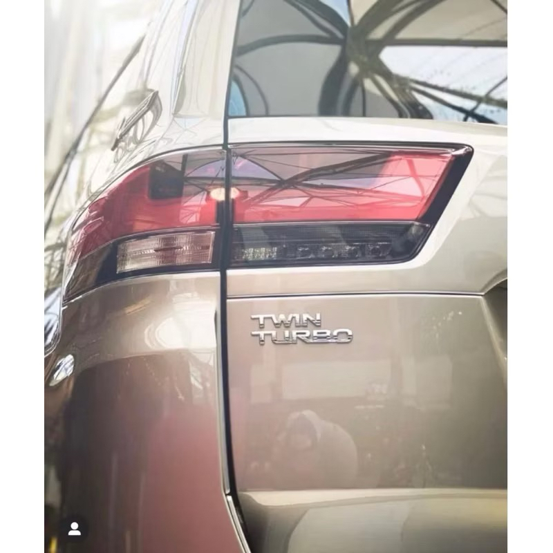 LOGO CHỮ TWIN TURBO dán xe LAND CRUISER cao cấp