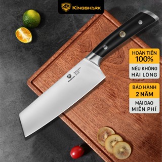 Dao bếp thái vuông đa năng cắt băm thịt cá, rau củ sắc bén - Kingshark Premium Series PV11