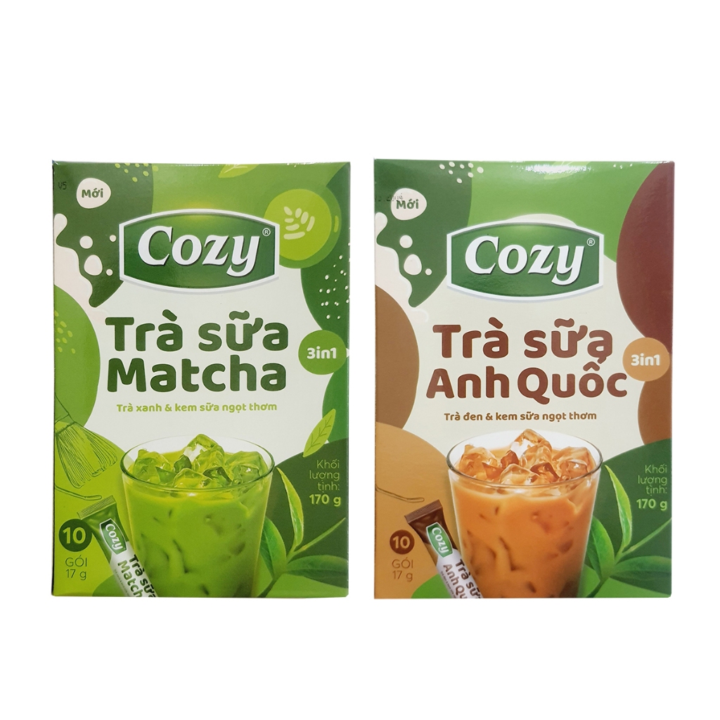 Trà sữa Cozy Matcha 3in1, Trà Sữa Cozy Anh Quốc