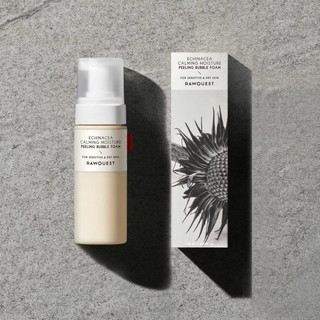 H29_ Sữa rửa mặt tạo bọt kiêm peeling tẩy da chết RAWQUEST Echinacea Calming Moisture Peeling Bubble Foam