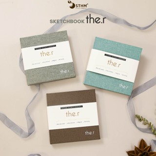 Sổ vẽ Sketchbook The.r STHM 96 trang giấy kem 190gs ,Sổ vẽ màu nước ,vẽ chì ,acrylic bìa cứng, sổ vẽ tranh