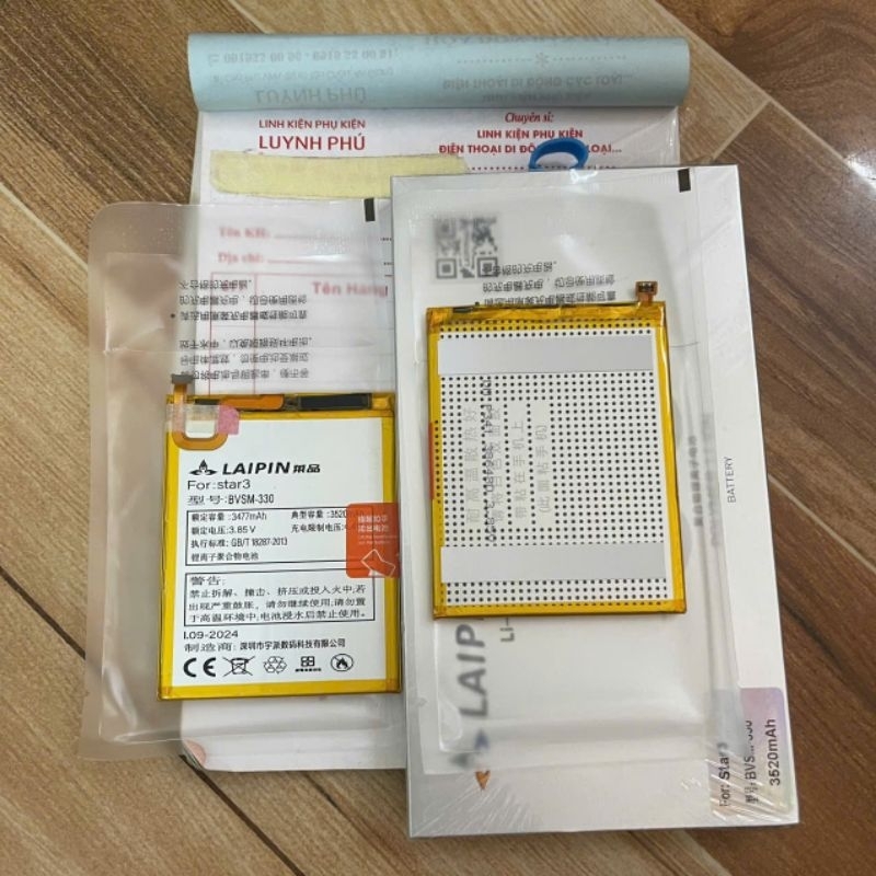 Pin vsmart star 3 bvsm 330 new BAO TEST