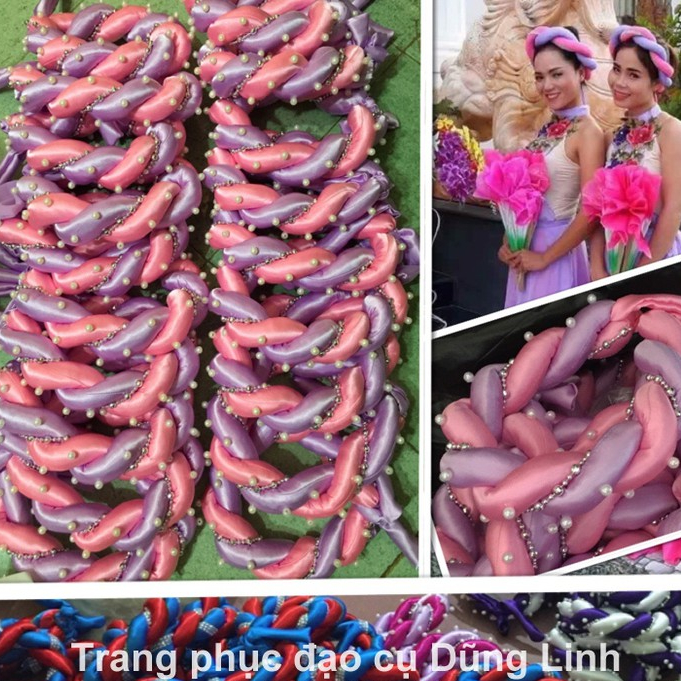 Vấn đội đầu, mấn áo dài, chụp hình