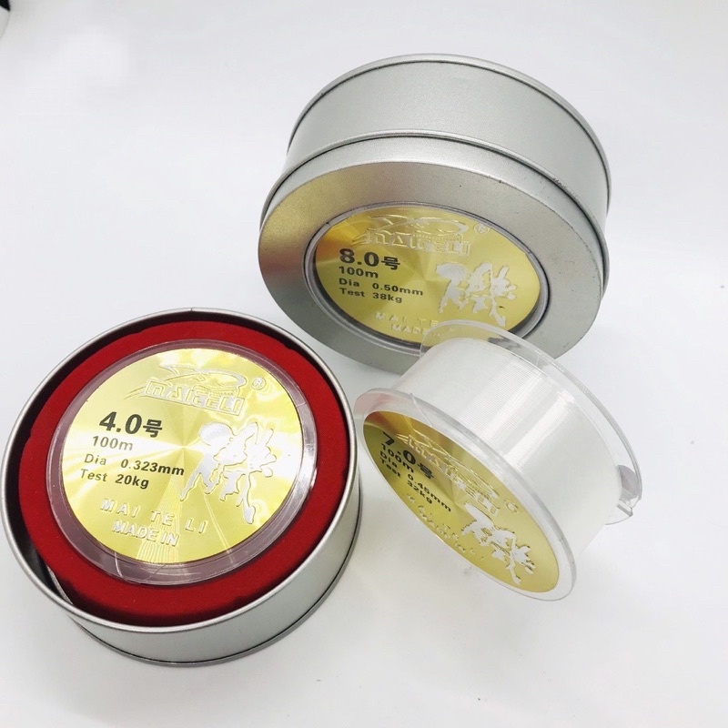 cước câu cá tàng hình cước câu cá hộp sắt dây câu cá siêu bền