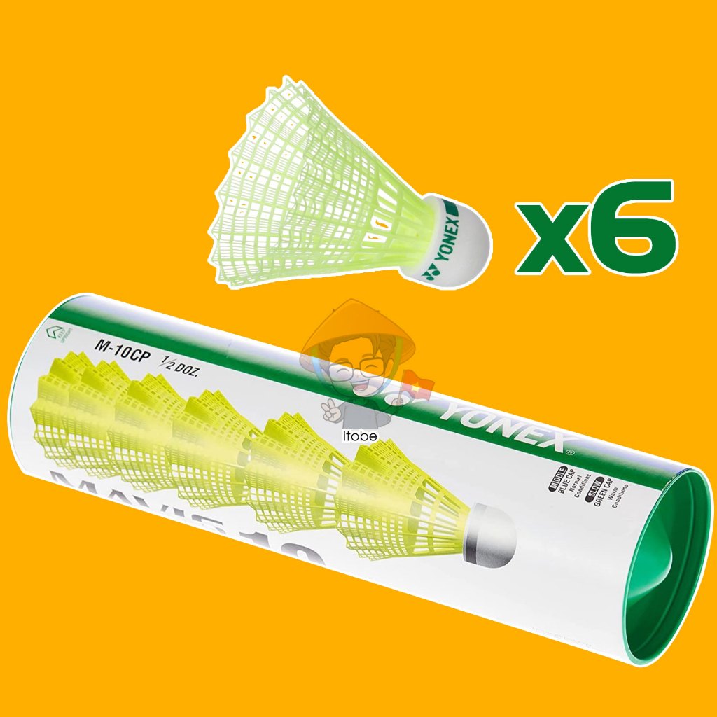 Yonex Mavis 10 Green Slow Speed (Tốc độ chậm, lắp đai xanh lá) Quả cầu lông nhựa chính hãng