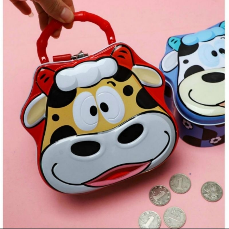Két sắt mini hình con heo, hình bò cười