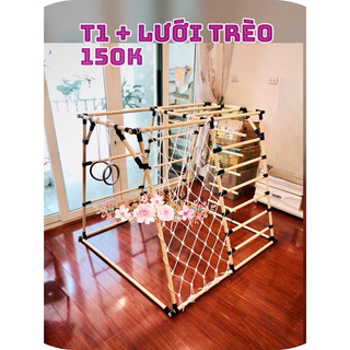 Bộ xà đu đa năng hình thang T1 (Dành cho các bé từ 0>6 Tuổi)
