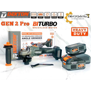 Thân mài cắt pin Dekton AG100PROMAX Full chất năn  6 cấp độ tích hợp inverter tiết kiệm pin sử dụng chân pin phổ thông