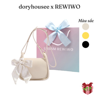 Sẵn [Có hộp] Túi xách nữ REWIWO chính hãng nội địa Trung quấn khăn đeo chéo đeo vai dễ phối đồ