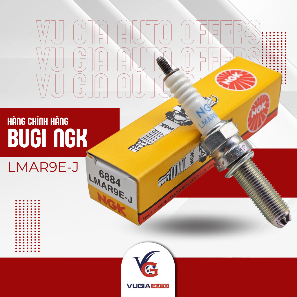 Bugi NGK NICKEN LMAR9E-J [HÀNG CHÍNH HÃNG] cho xe máy PKL Yamaha R1, FZ10