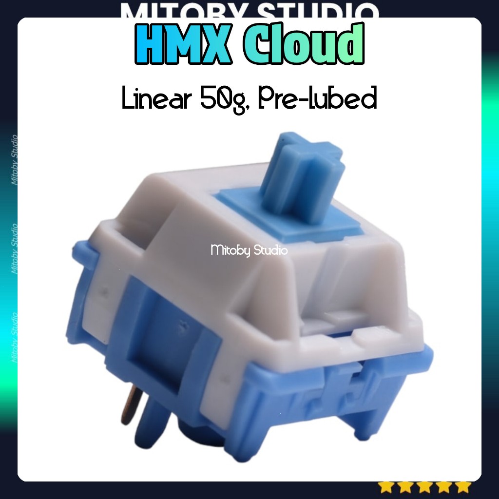 HMX Cloud Linear Switch Công Tắc Bàn Phím Cơ Switch HMX Cloud 5 pin Mitoby Studio