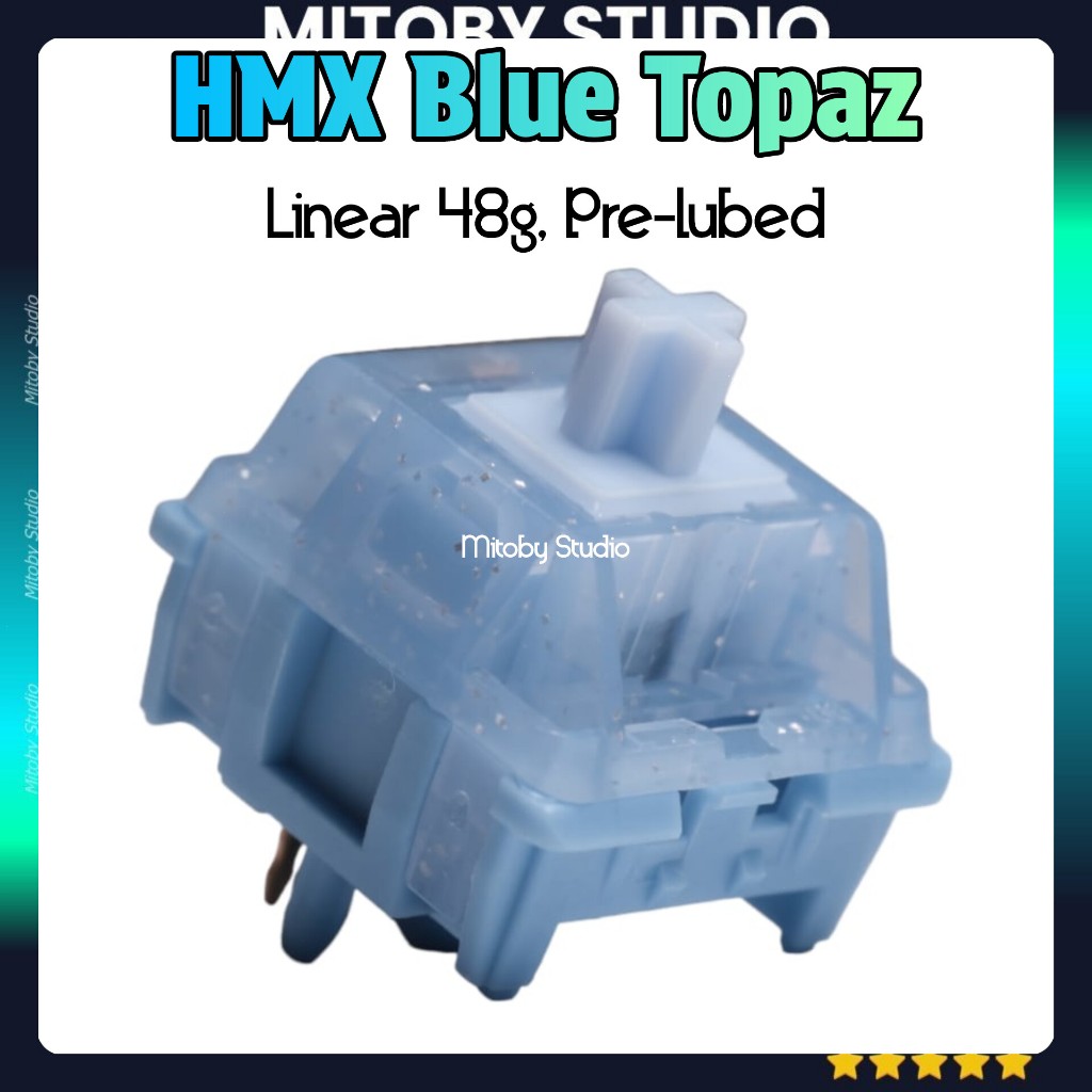 HMX Blue Topaz KTT DARLING linear switch công tắc bàn phím cơ Mitoby Studio