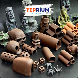 Đồ Chơi Hồ Tép - Đồ Trang Trí Gốm, Nhựa Hồ Cá Tép Thuỷ Sinh / Teprium