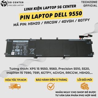  PIN LAPTOP DELL XPS 15 9550 9560 Precision 5510 5520 Inspiron 15 7590 7591 6GTPY 4GVGH RRCGW H5H20 - BH LỖI 1 ĐỔI 1 