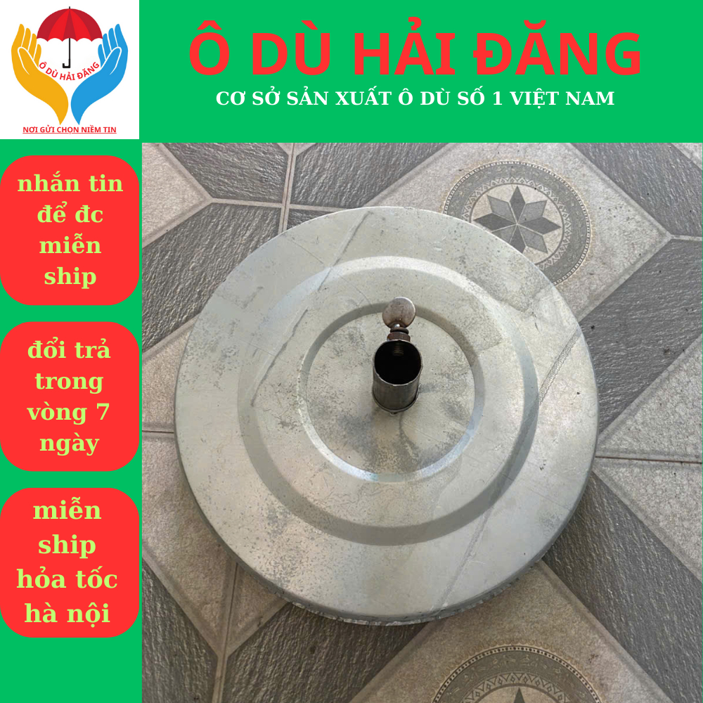 VỎ CHÂN đế sắt cho ô rù chính tâm(Chưa có bê tông) Dùng cho ô dù chính tâm, Chưa có bê tông