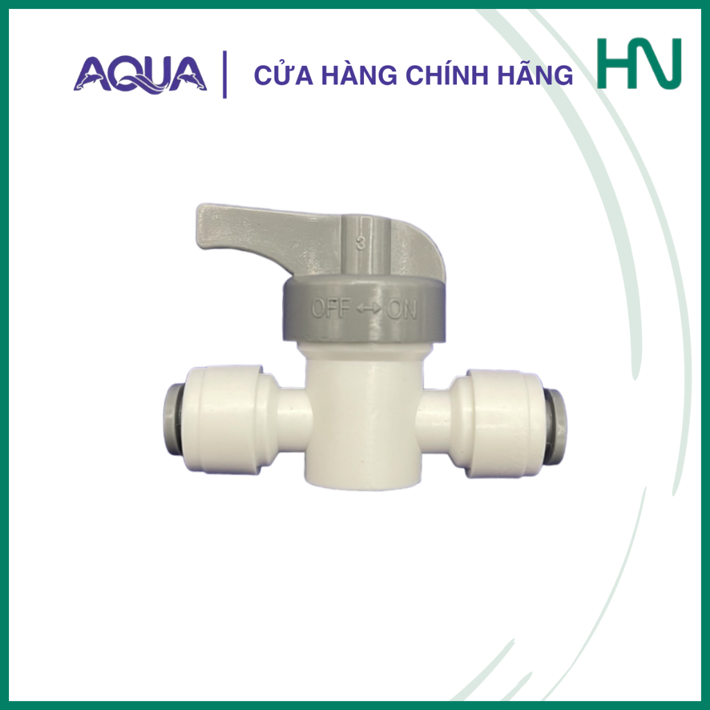 Khoá 2 đầu dây 10mm - Van Xả Tay, Van Xả Ngang Máy Lọc Nước RO ra dây 10mm