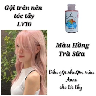 Dầu gội bù màu, nhuộm màu Anne màu Hồng Trà Sữa  cho tóc tẩy 250ml
