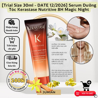 [Trial Size 30ml - DATE 2024 & 2026] Serum Dưỡng Tóc Kerastase Nutritive 8H Magic Night 30ml