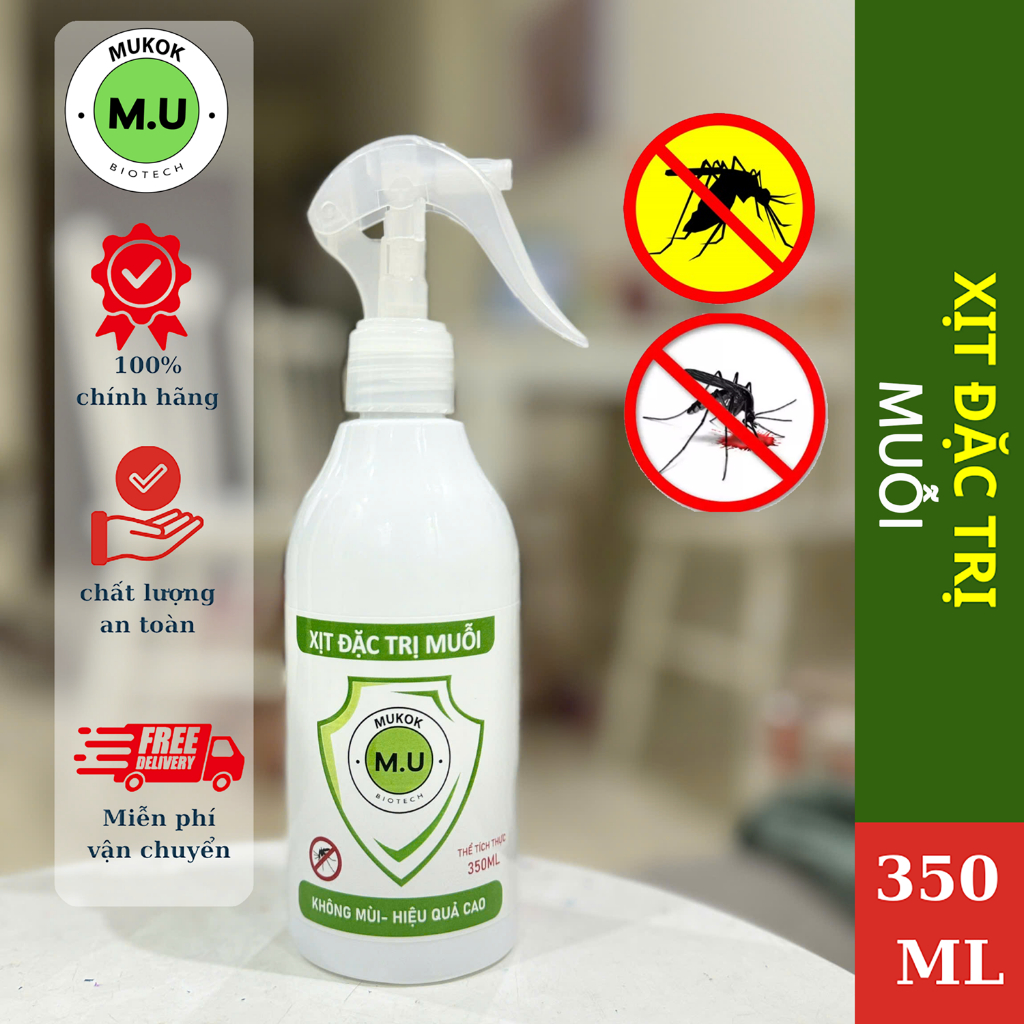 Bình Xịt Diệt MUỖI MUKOK BIOTECH An toàn Hiệu quả Hương thơm dễ chịu