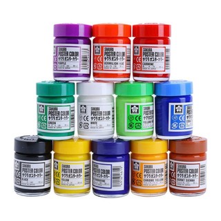 HCKT [THANH LONG] - Màu Poster Color SAKURA Hũ 30m / Màu Bột Sakura Hũ 30ml