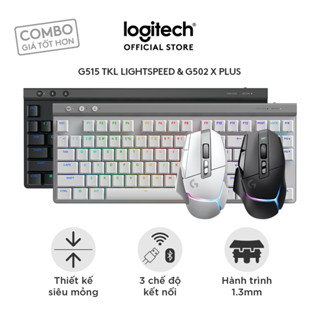 Combo chuột, bàn phím gaming không dây G515 TKL LIGHTPSED, G502 X PLUS