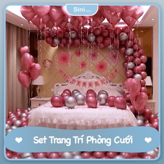 Set Bóng Trang Trí Phòng Cưới Sini Decor - Bóng Bay Trang Trí Phòng Cưới - Trang Trí Phòng Tân Hôn