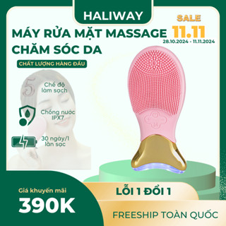 Máy Rửa Mặt Mini Cầm Tay HALIWAY Đa Năng 2in1 - MRM1