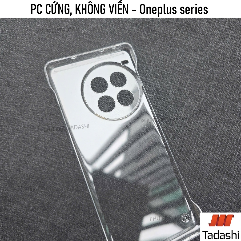 Ốp Lưng KHÔNG VIỀN Oneplus ACE 3/ ACE 3 Pro, Oneplus ACE 3V/ ACE 5 Nhựa PC CỨNG Trong Suốt, KHÔNG Ố 