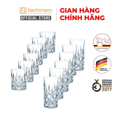 Bộ 12 ly whisky pha lê Nachtmann Noblesse, hàng chính hãng sản xuất tại Đức