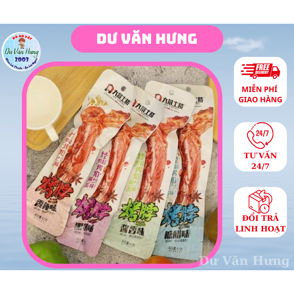 Cổ vịt cay Tứ xuyên Dacheng 1 chiếc , Đồ Ăn Vặt Nội Địa