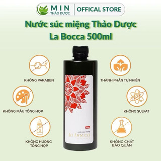 Nước súc răng miệng LA BOCCA 500mil hết hôi miệng, hết mảng bám răng L