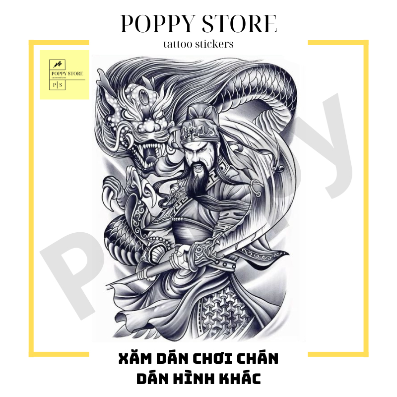 hình xăm dán full lưng, hình xăm dán 15 ngày