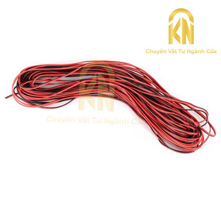 [100/50/25m] Dây điện đôi 0.3 lõi đồng loại sợi đỏ xịn