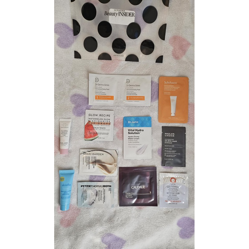Sample skincare các hãng