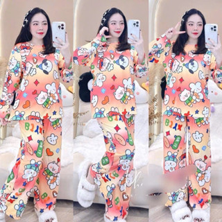 Set Bộ Mặc Nhà, Set Bộ Ủ Kem Quần Suông Tăm Lạnh Siêu Mát không chùn gối - HN Closet