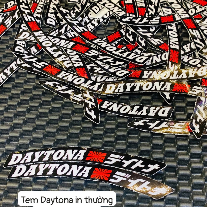 Tem daytona decal 3 lớp dán vành bánh mâm