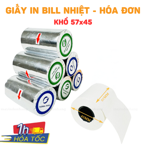 50 cuộn giấy in bill K57x45mm