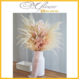 set hoa khô mix sẵn bó deco để bàn vintage ,hoa bó sẵn để bàn
