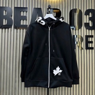 Áo Khoác Hoodie Zip Nam Nữ Họa Tiết In LÁ Chất Nỉ Bông Dày Dặn Mũ 2 lớp  Unisex 2024