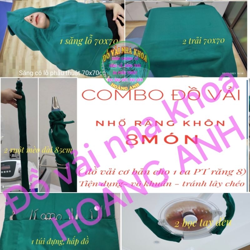 săng nha khoa combo 8 món cho nhổ răng