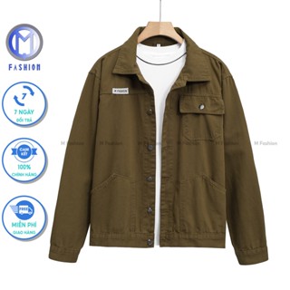 Áo khoác nam boy phố kaki đẹp form rộng cao cấp M FASHION phong cách retro hàn quốc MS03