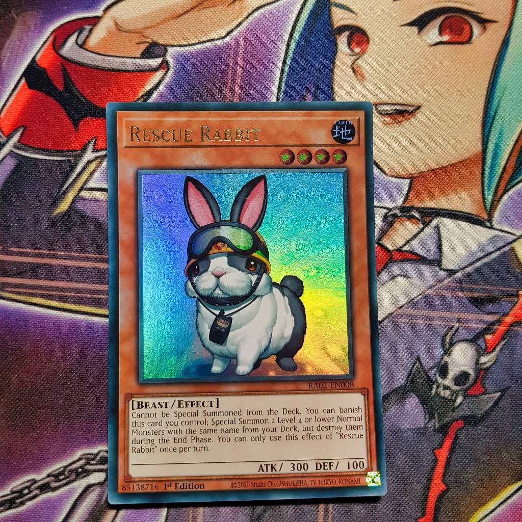 Thẻ bài Yugioh chính hãng | Rescue Rabbit | RA02 Ultra rare.