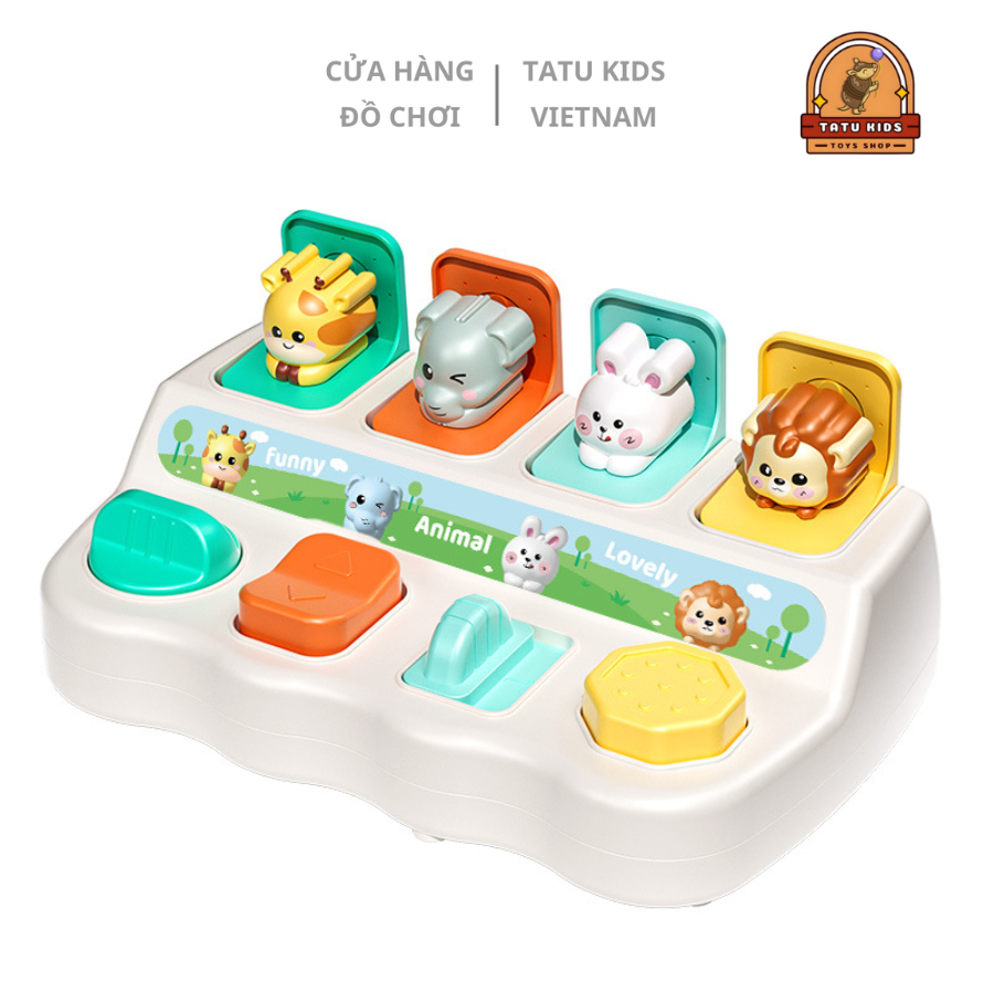 Đồ Chơi Hộp Ú Òa Hình Con Vật Ngộ Nghĩnh giúp Rèn luyện phản xạ cho bé