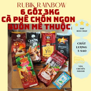 (Tặng Quà) Combo 6 GÓI 3KG CÀ PHÊ CHỒN NGON BUÔN MÊ THUỘT 5 Vị khác nhau Ban Mê Thuột