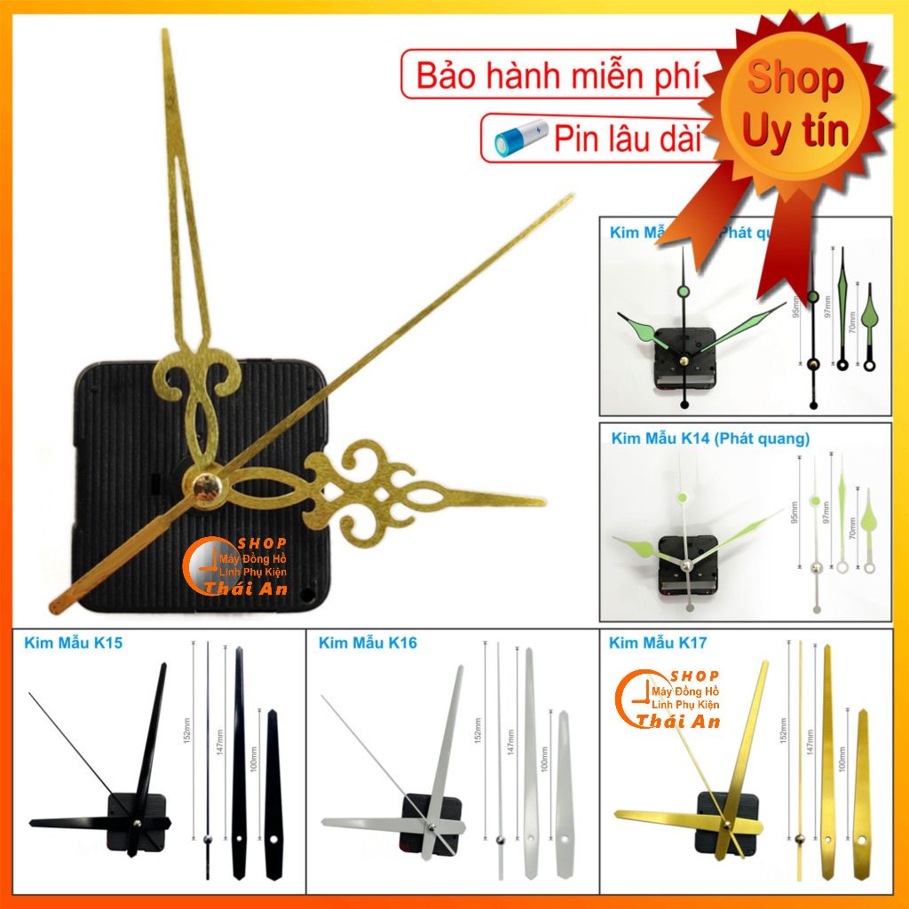 Máy Đồng Hồ Treo Tường (Có Thể Lắp Cho Tất Cả Các Mẫu Đồng Hồ Treo Tường Thông Dụng)