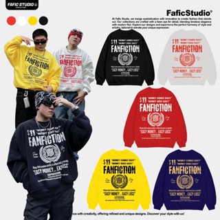 Áo sweater Hình in EASY FAFIC Studio Nam Menswear hình in có túi chất nỉ bông 380gsm dáng rộng boxy