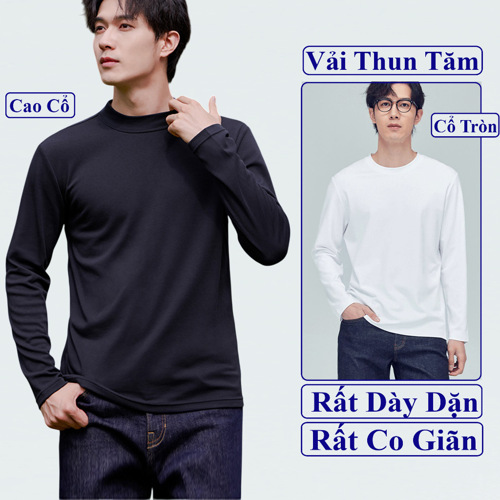 Áo Giữ Nhiệt Nam Dài Tay VICENZO Co Giãn Tốt