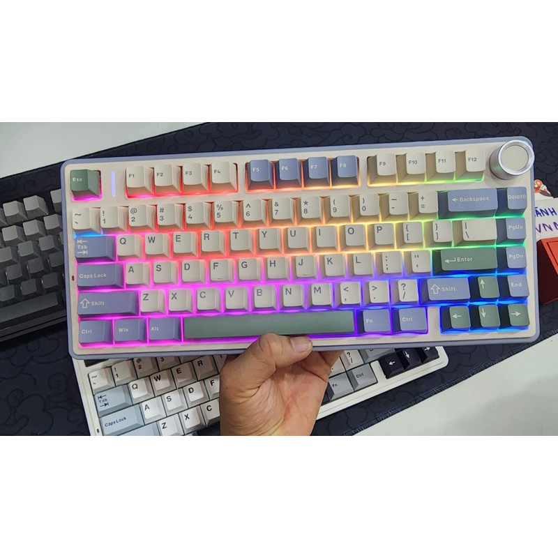 Bàn phím cơ không dây Aula F75 /  F75Max /  S75PRO / F87  3 mode / Mạch xuôi / Full Foam / Đã mod sẵn dùng được ngay | BigBuy360 - bigbuy360.vn