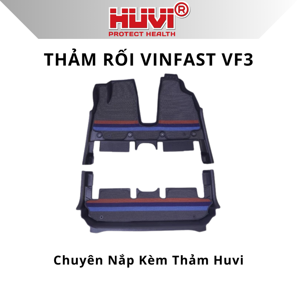 [CHÍNH HÃNG] Thảm Rối Lót Sàn Ô Tô Vinfast VF3 (Chuyên dụng lắp kèm thảm nhựa HUVI) - HUVI Việt Nam
