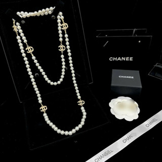 Dây chuyền ngọc dài 6 charm ngọc sang chảnh shop Chavi